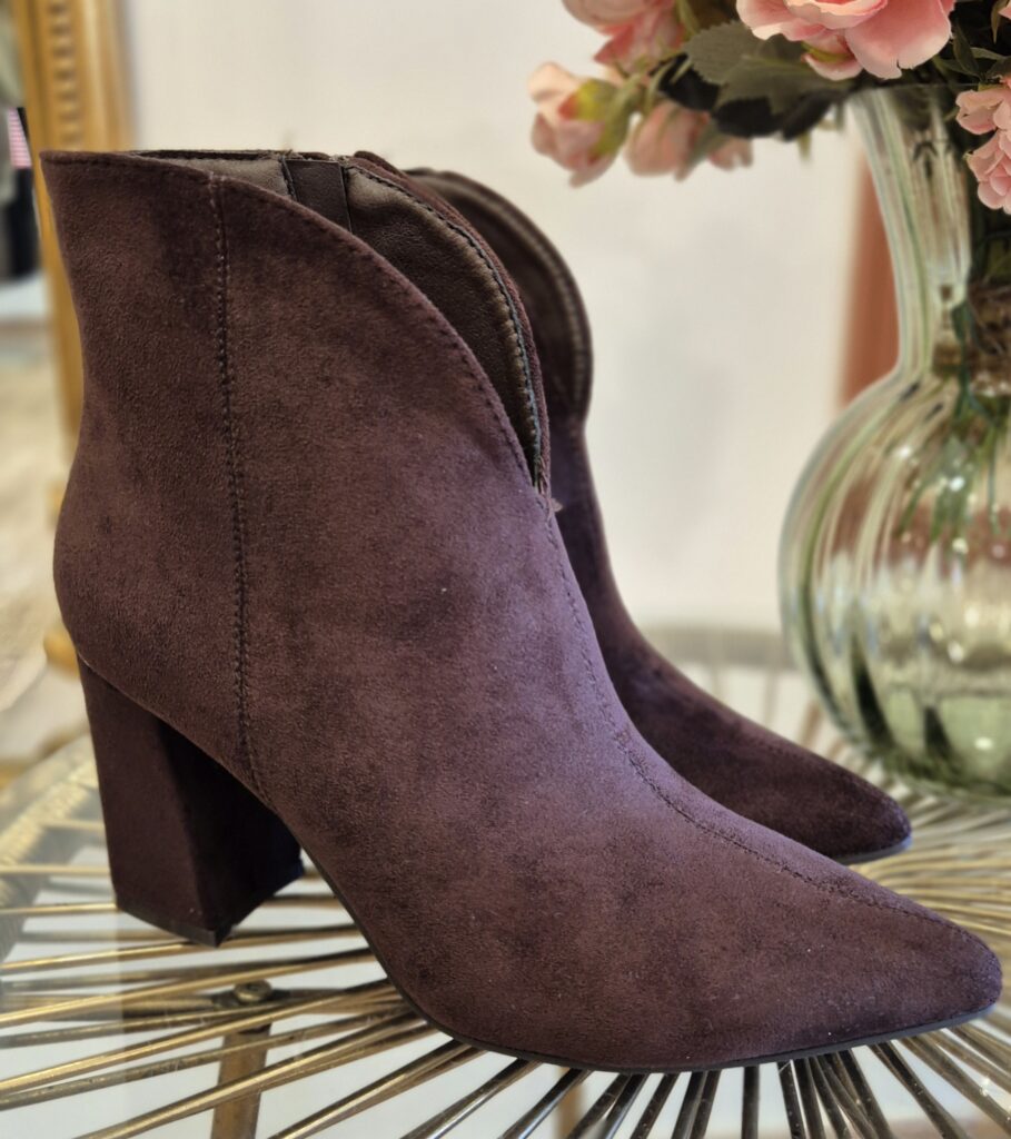 Bottines daim choco - Regina