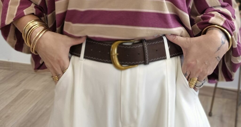 Ceinture daim choco