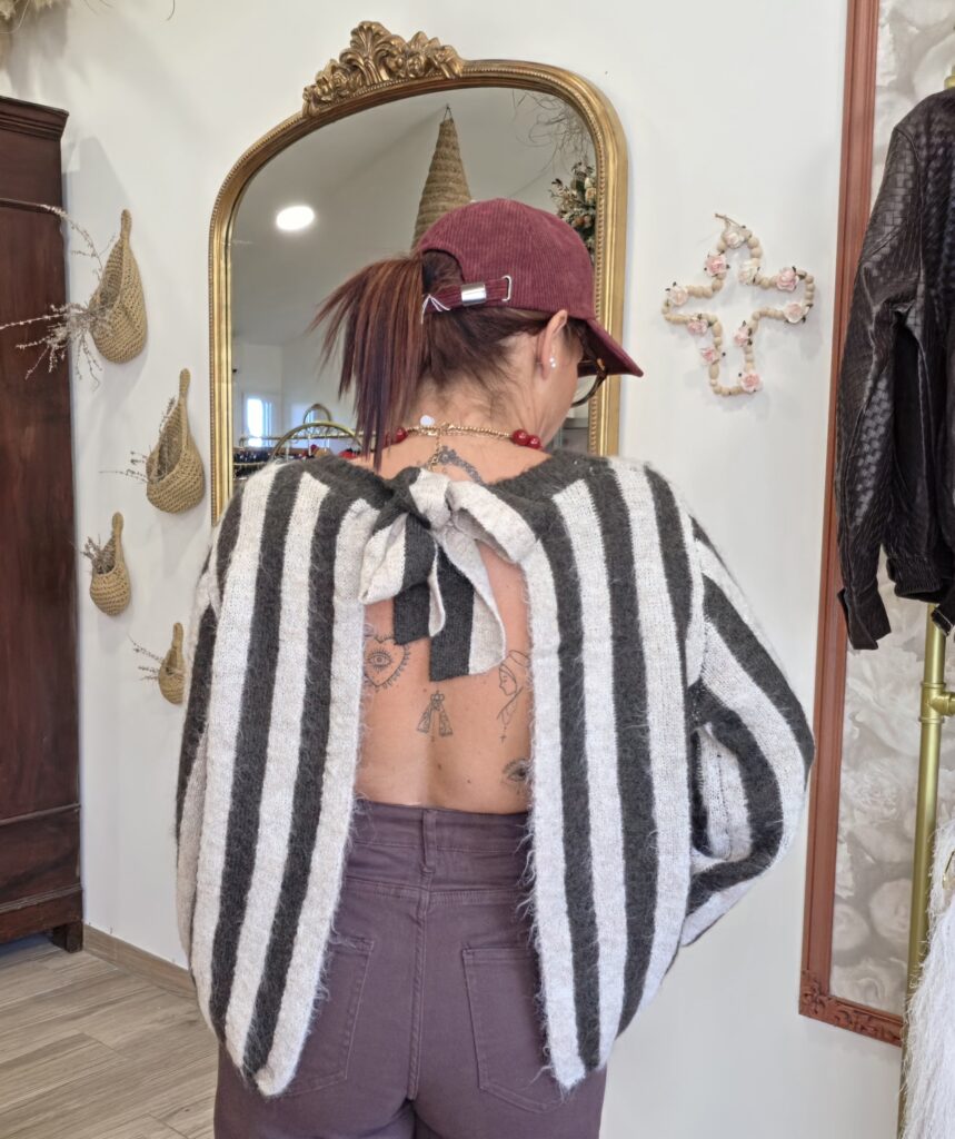 Pull dos nu kaki - Adella