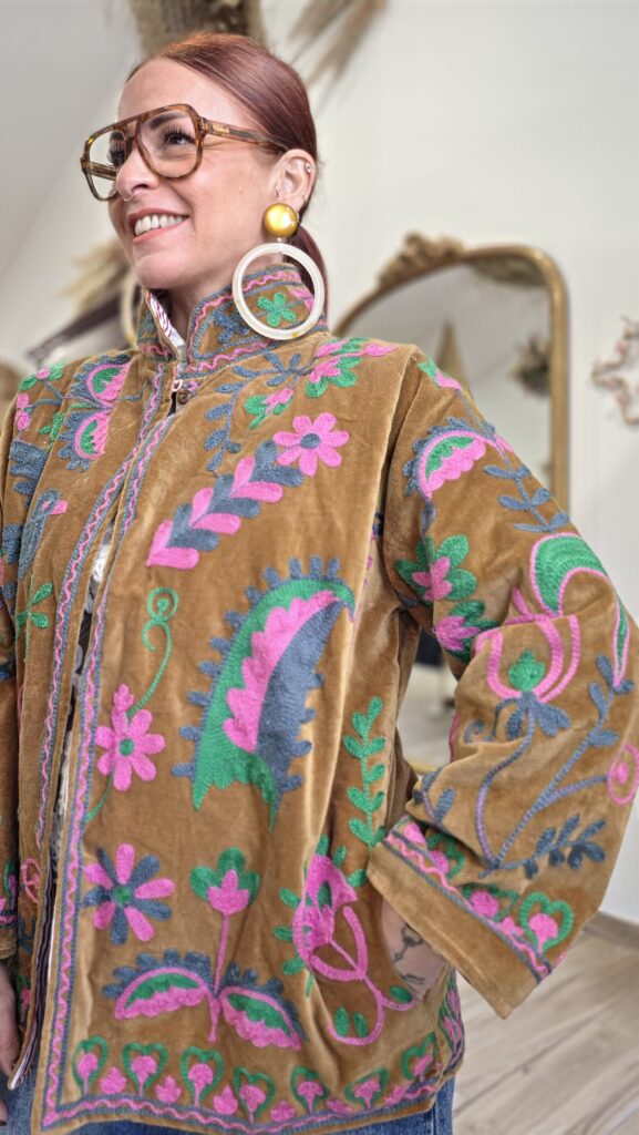 Veste velour écureuil - ANNA